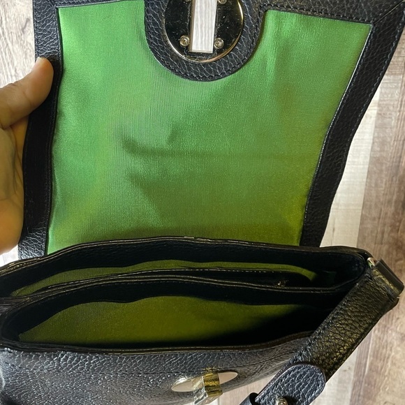 KATE SPADE Perforated Leather Black Double Vanessa York Street Noel Hobo - Picture 10 of 11